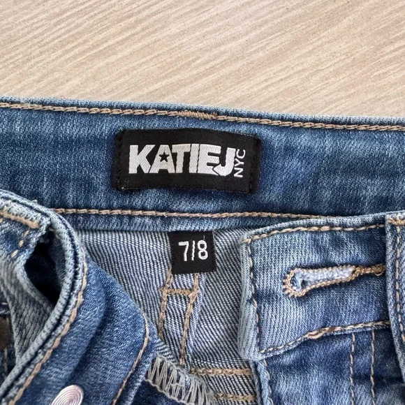Katie J NYC Light Blue Jeans 7/8 - Picture 2 of 4